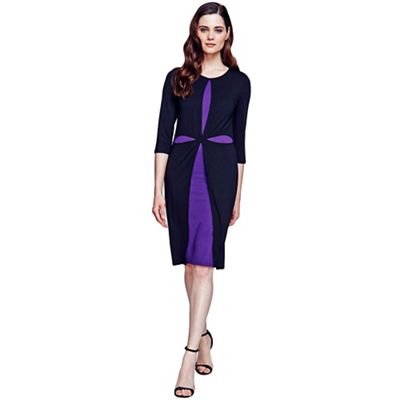 Black and purple double layered cross dress